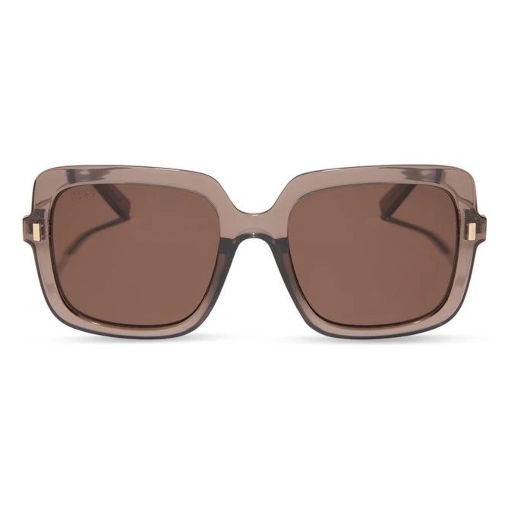 Diff Eyewear 54 mm Square Sunglasses - Milky Tan